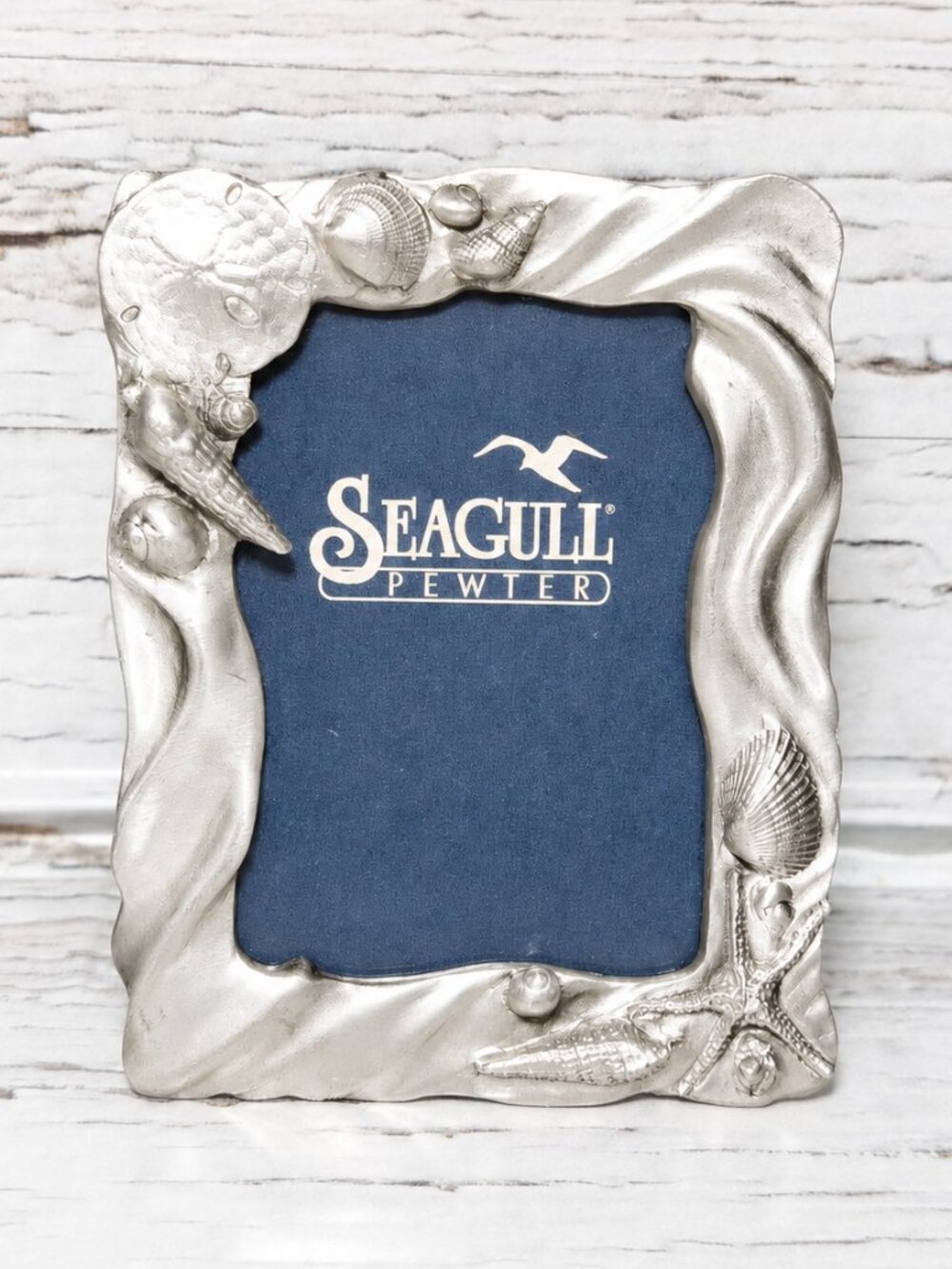 Vintage 1994 Seagull Pewter Seashell Starfish Mini Picture Frame Canada